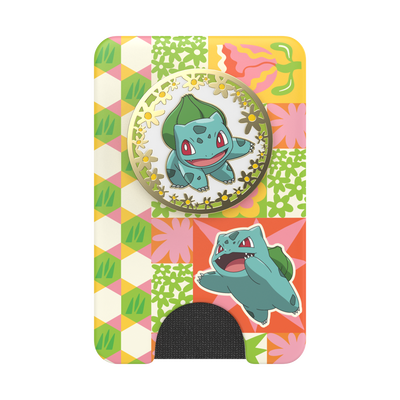 Secondary image for hover Bulbasaur Patchwork — MagSafe PopWallet+